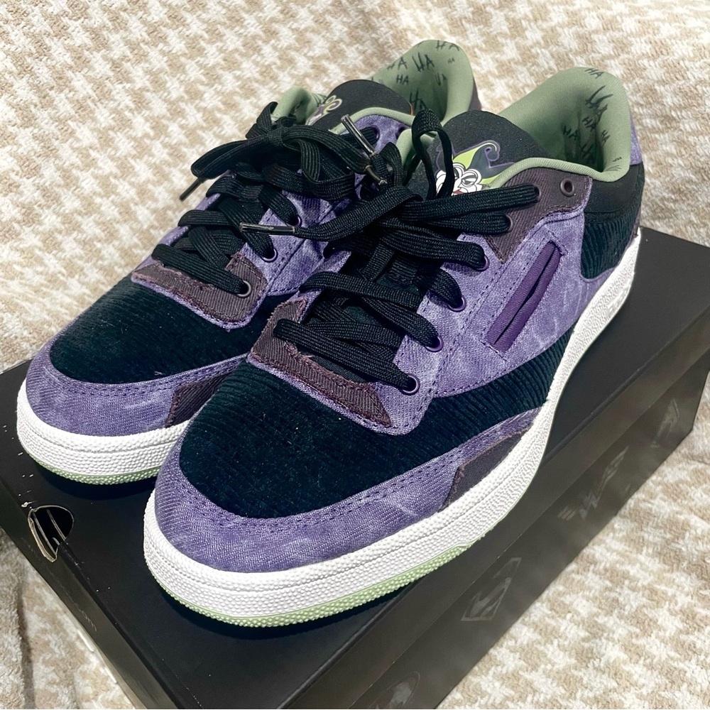 Brand new in box Reebok x DC Club C 85 Joker Shoes Mens Size 11